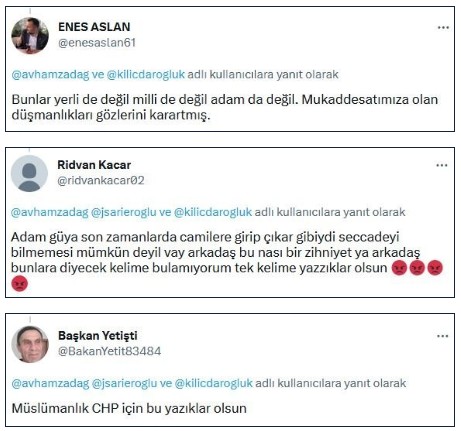 Kılıçdaroğlu seccadeye ayakkabı ile bastı! Sosyal medyada büyük tepki çekti
